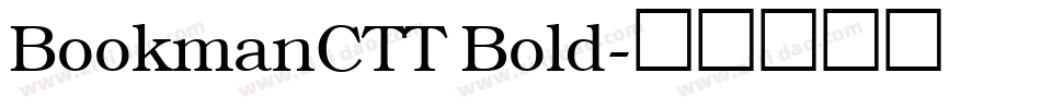 BookmanCTT Bold字体转换